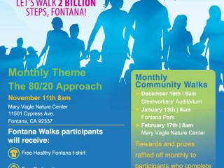 Fontana Walks event flyer.