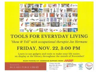 Traveling Tool Table event flyer.