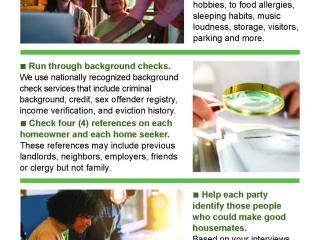 Home sharing flyer page 2.