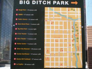 Sign pointing to Big Ditch Park.