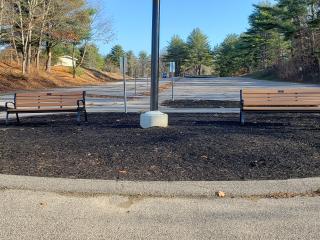 Two new benches installed.