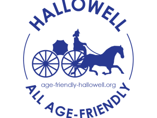 Hallowell All Age Friendly logo.