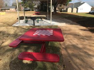 New outdoor game table.