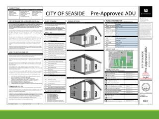 Three pre-approved Accessory Dwelling Unit designs.