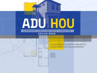 Cover of ADU HOU design book.