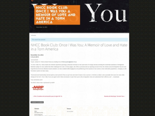 Screenshot of NHCC Book Club: "Once I was You: A Memoir of Love and Hate in a Torn America"