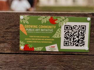 QR Code for Crowing Community Public Art Initiative.
