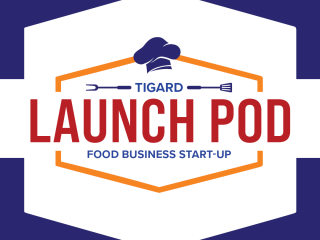 Lgoo for "Launch Pod" food business start-up.
