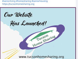 Screenshot of Tucson Home Sharing Facebook page announcing new website.