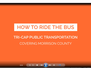 Screenshot of video on how to use public transportation.