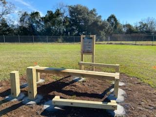 New fitness station at park.