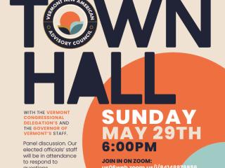 Flyer for virtual Town Hall.
