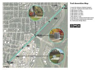 Trail Amenities Map.