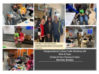 Photo collage of Intergenerational Cultural Crafts Workshops