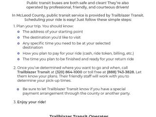 Flyer about McLeod County transportation (page 1)