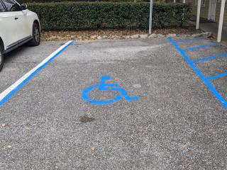 New disabled parking space