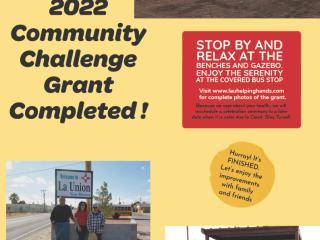 Flyer for completed community improvements.