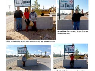 Photo collage of new Welcome to La Union sign.