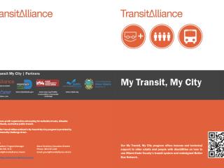 Flyer for "My Transit, My City" Page 1 (English)