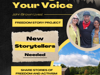 Flyer about Freedom Story Project.
