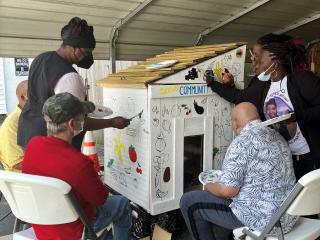 Painting the Community Refrigerator