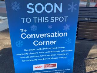 Banner for the "Conversation Corner".