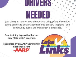 Flyer for volunteer drivers.