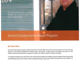 Flyer about home repair program.