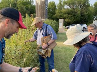 Wildflower seed collecting event.