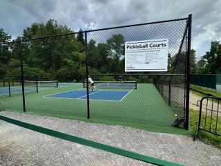 New pickleball courts.