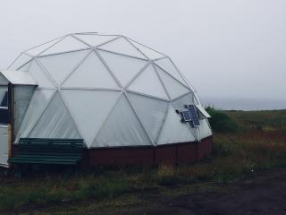 New geodesic green house.