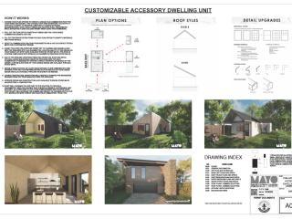 Architectural rendering of accessory dwelling unit plan.