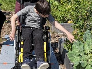 Mats to allow for wheelchair access to garden