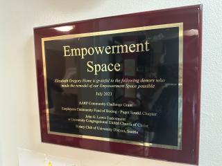 Plaque for Empowerment Space