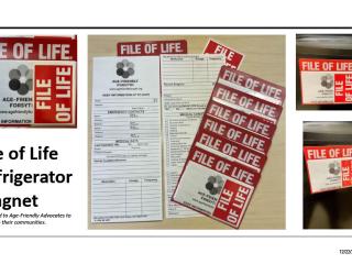 "File of Life" refrigerator magnet.