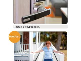 Page from Universal Design Booklet about entrances.