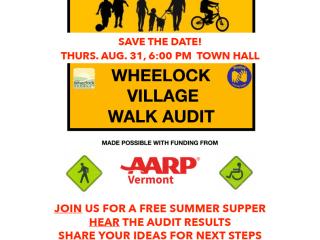 Flyer for walk audit event.
