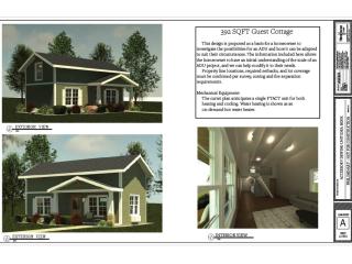 Conceptual plan of detached guest cottage.