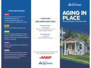 Flyer about Aging in Place (page 1).
