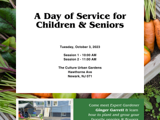 Flyer for "Day of Service for Children & Seniors"