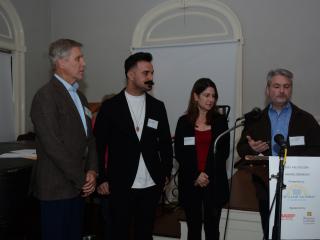Winning accessory dwelling unit architects recognized at award ceremony.