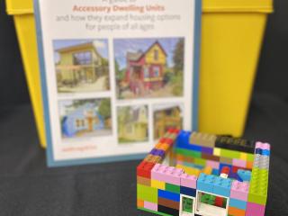 Brochures with Lego accessory dwelling unit.