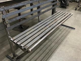 Completed welded benches.