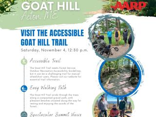 Flyer for accessible Goat Hill Trail.