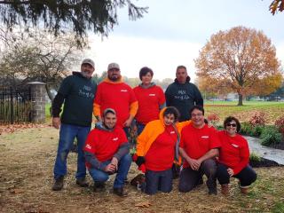 Group photo of gardeners at Unity Garden.