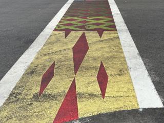 New artistic crosswalk.