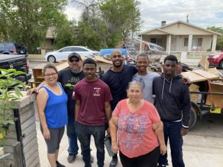 Volunteers who helped with home repairs and debris removal.