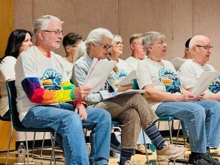 Members of Dementia Hub singing.