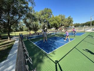 New pickleball courts.