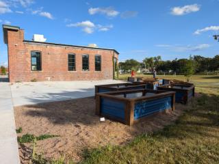 New raised garden beds.